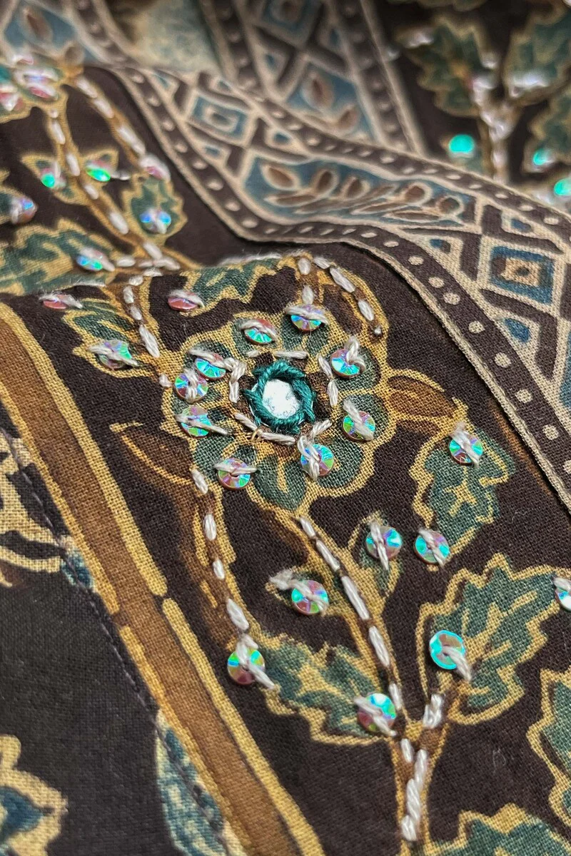 Sehra Shirin Ajrak Kurta - Image 3