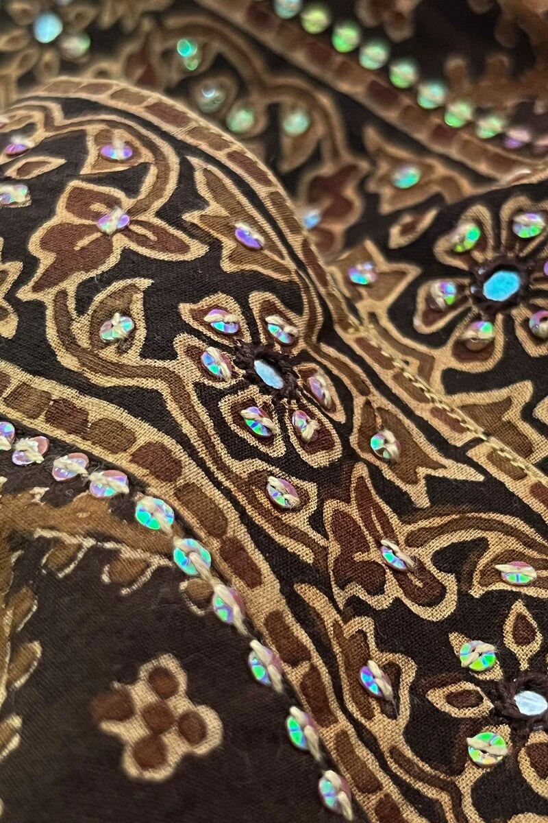 Sehra Yasmine Ajrak Kurta - Image 3