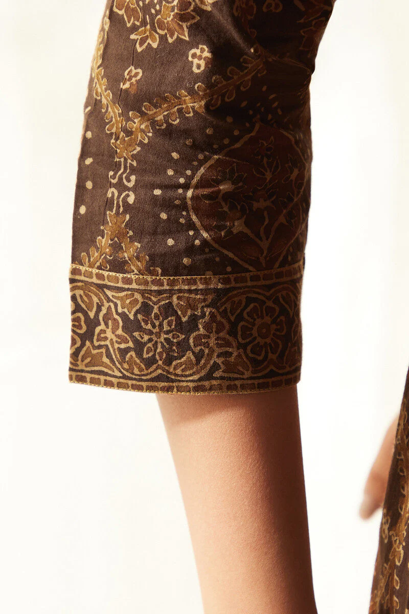 Sehra Yasmine Ajrak Kurta - Image 6