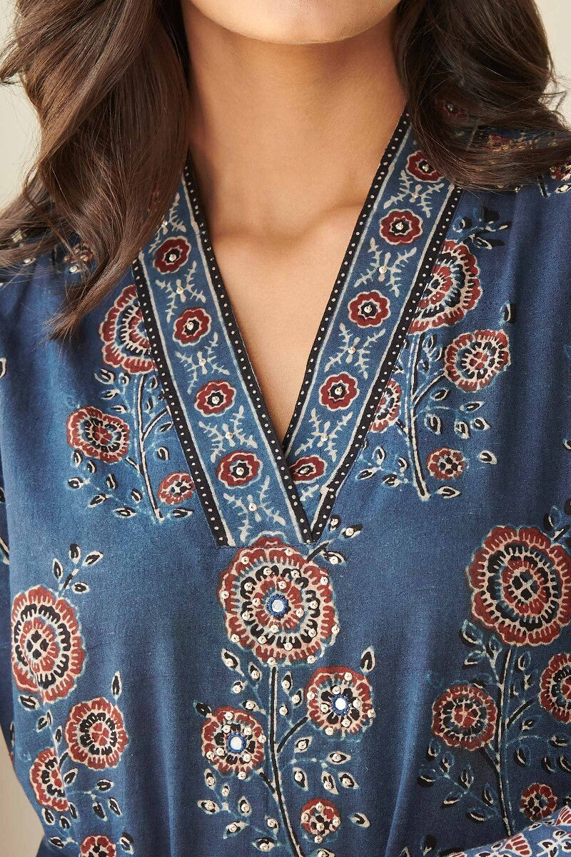 Sehra Zafina Ajrak Kurta - Image 3