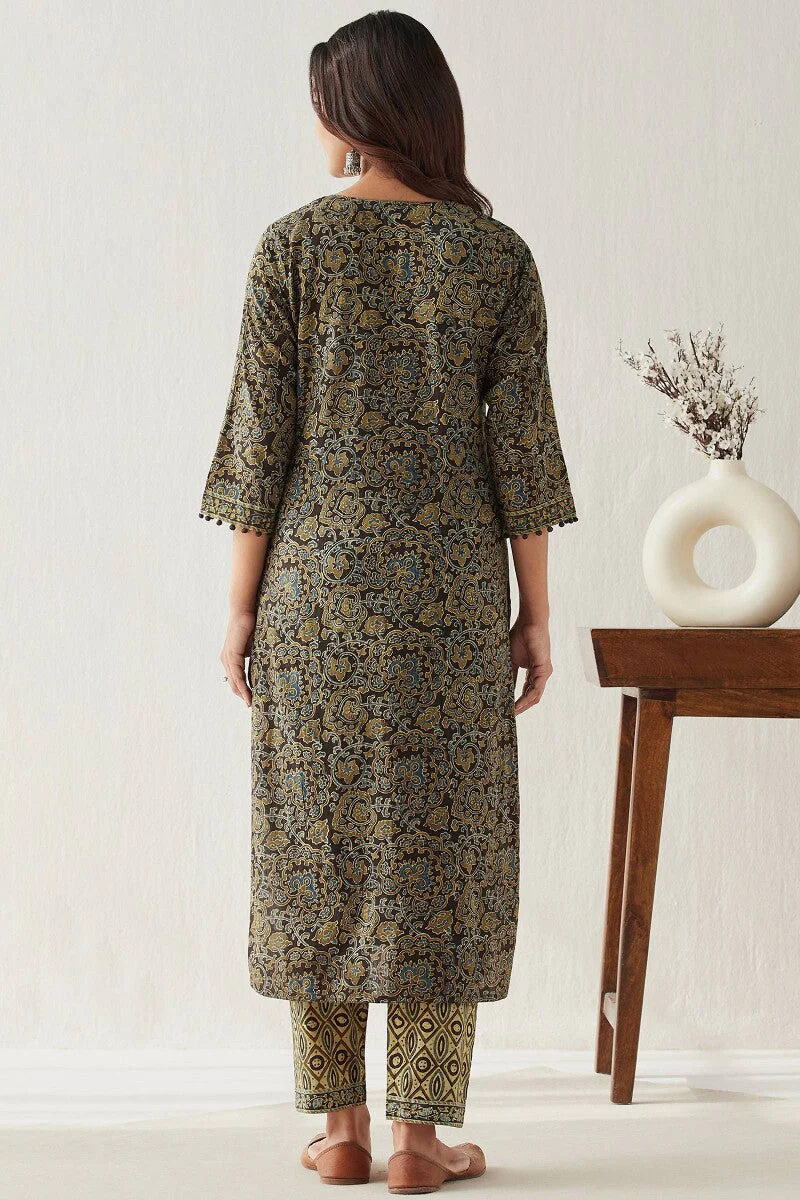 Sehra Zahira Ajrak Kurta - Image 8