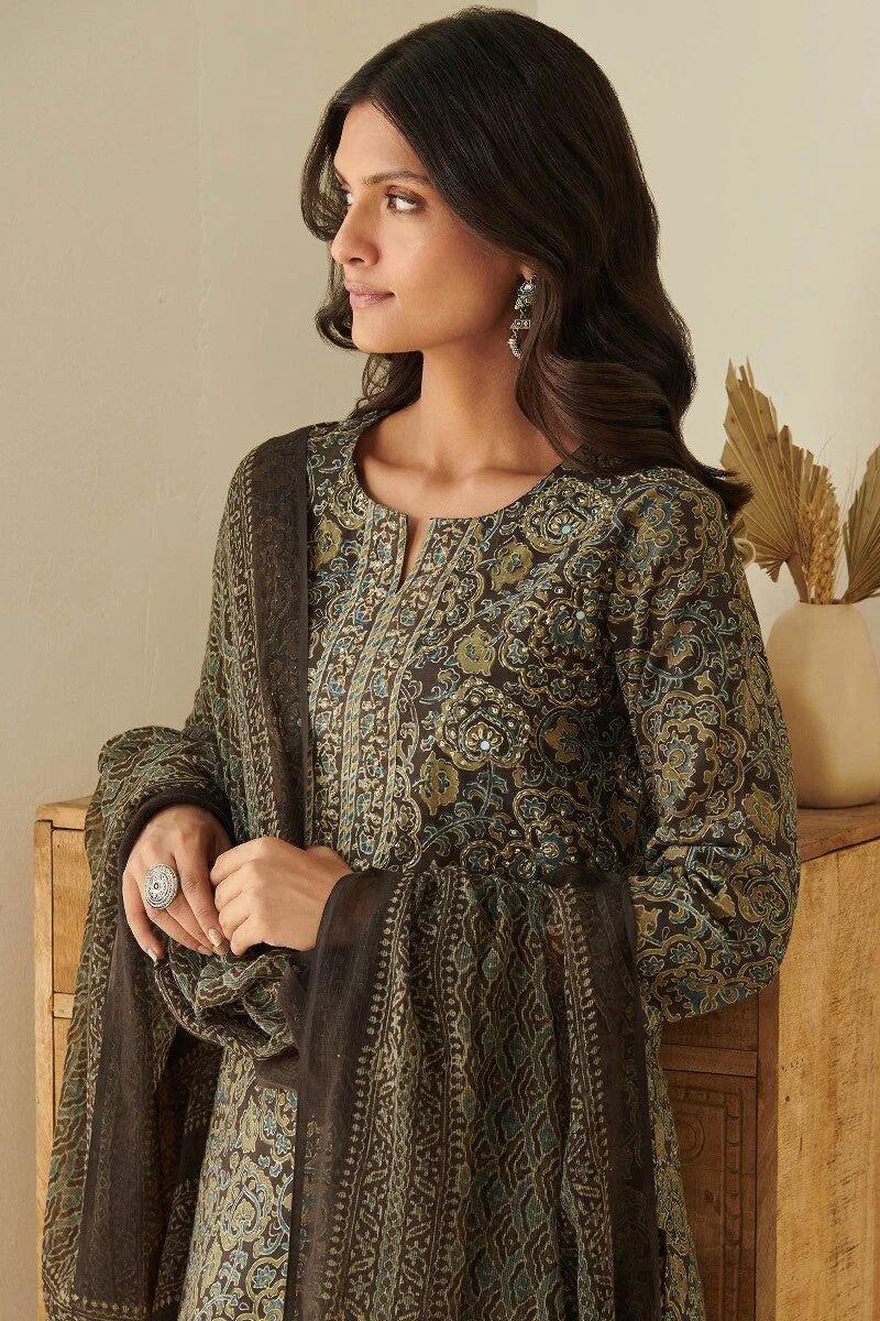 Sehra Zahira Ajrak Kurta - Image 7