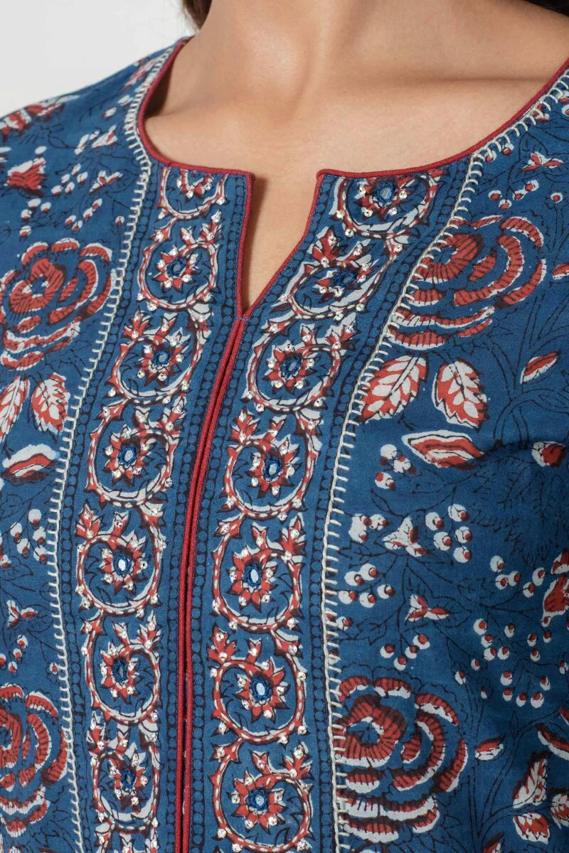 Sehra Zainab Bagru Kurta - Image 2