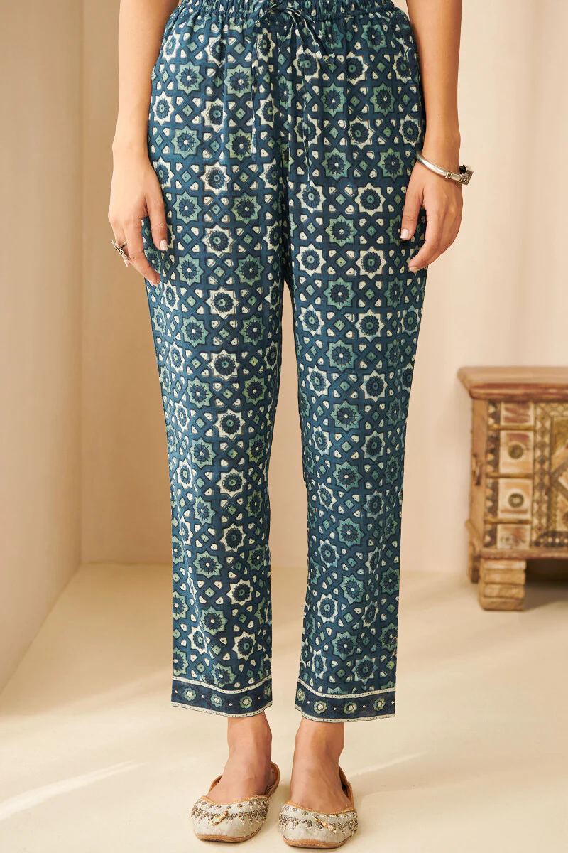 Sehra Zara Ajrak Narrow Pants