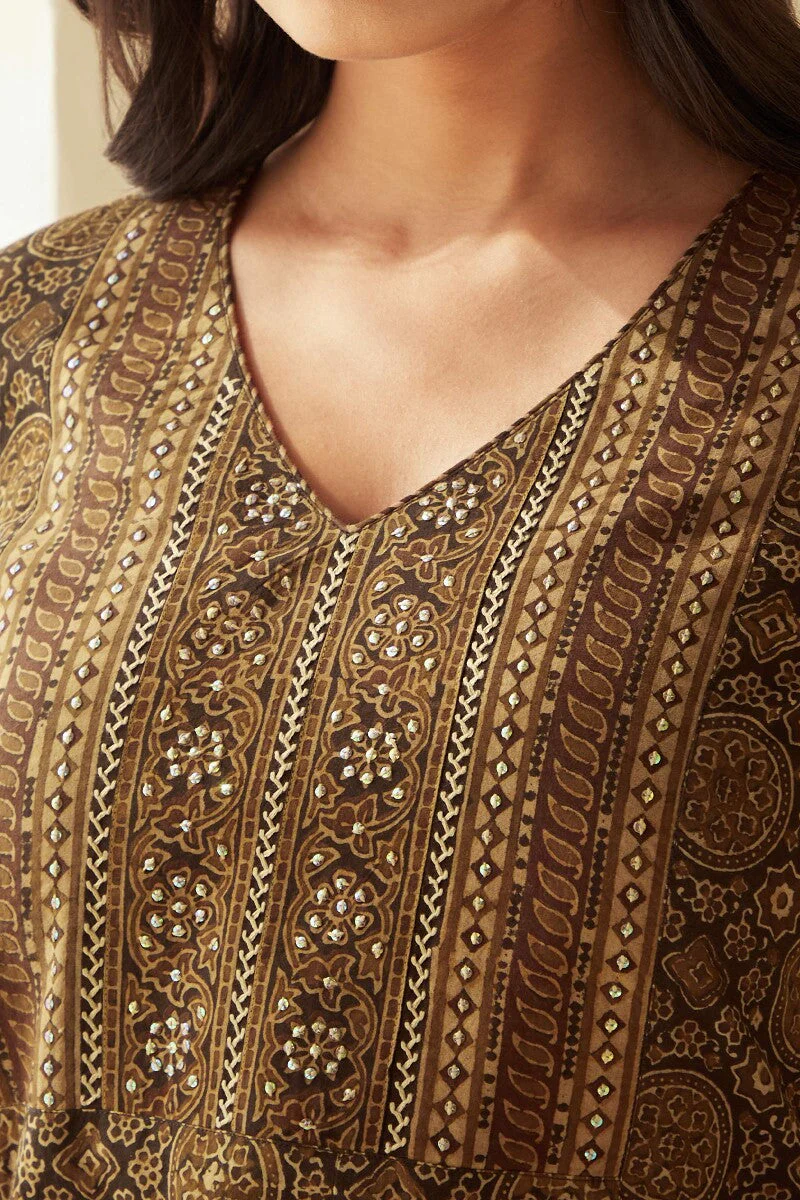 Sehra Zara Ajrak Top - Image 2