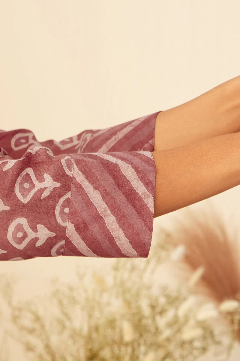 Sehra Zarah Pink Dabu Kurta - Image 6