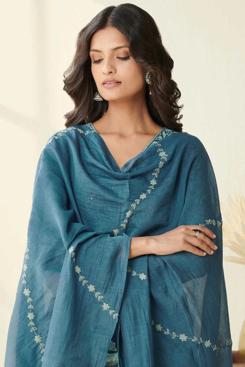 Sehra Zarina Cotton Silk Dupatta - Image 2