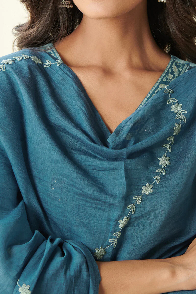 Sehra Zarina Cotton Silk Dupatta - Image 3