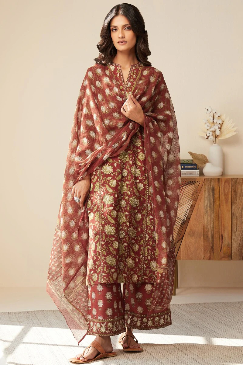 Sehra Zeenat Bagru Kurta - Image 4