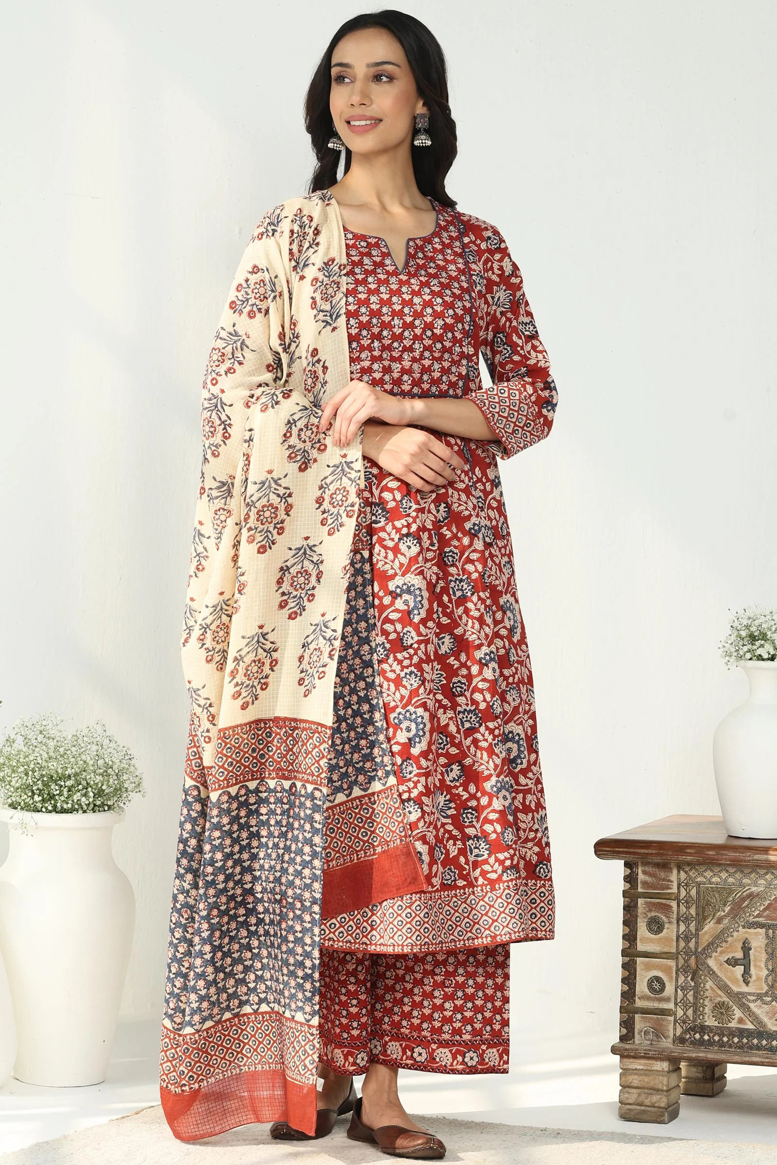 Sehra Ziah Bagru Dupatta - Image 3