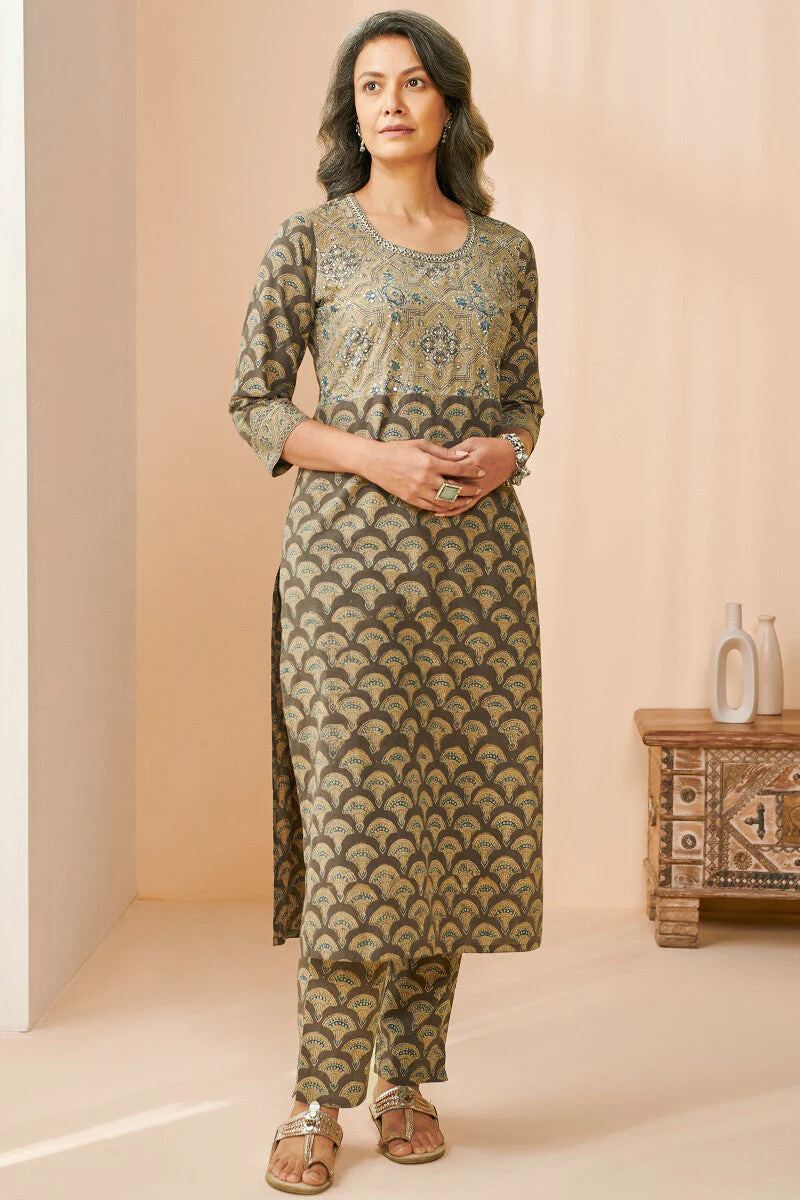 Sehra Zoya Ajrak Narrow Pants - Image 3