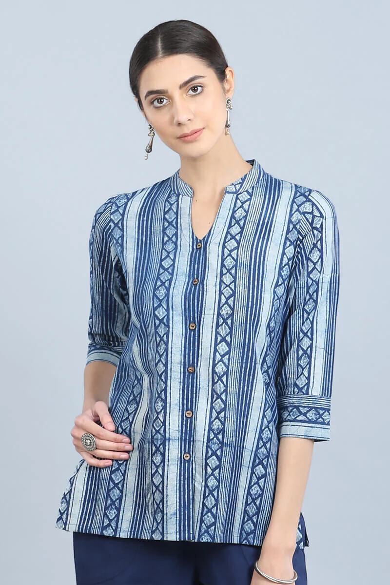 Shahin Indigo Stripe Shirt