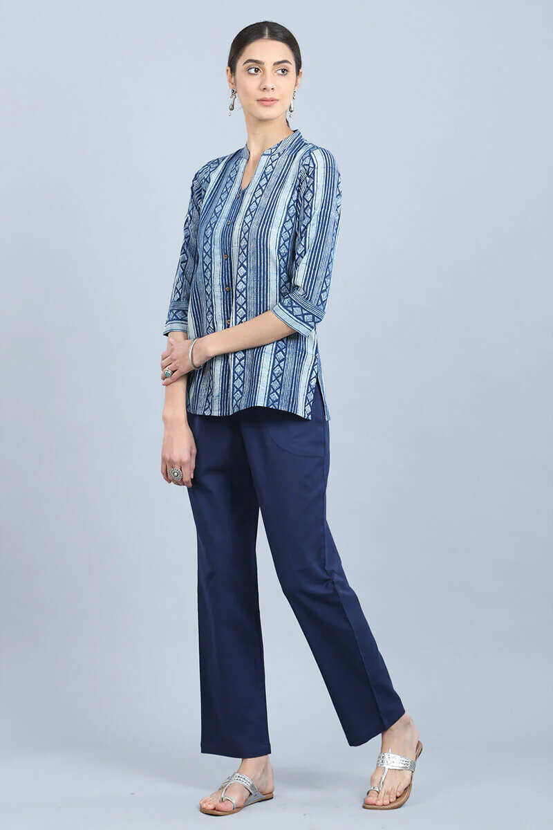 Shahin Indigo Stripe Shirt - Image 4