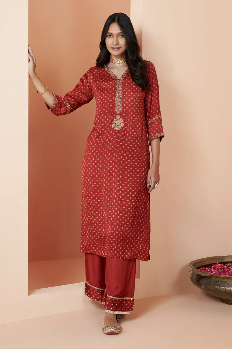 Shirin Alizah Ajrak Modal Kurta - Image 2