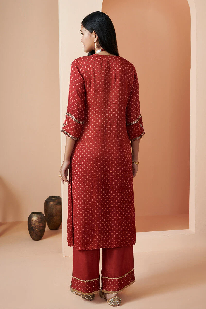 Shirin Alizah Ajrak Modal Kurta - Image 9