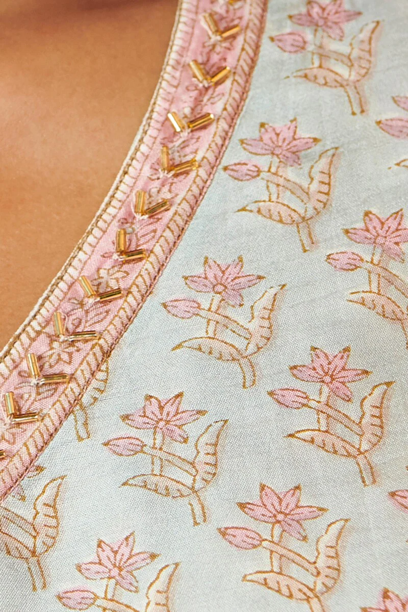 Shirin Asfara Sanganeri Modal Kurta - Image 5