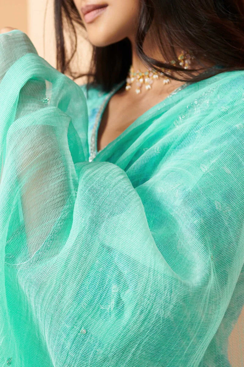 Shirin Farhat Cotton Silk Dupatta - Image 2
