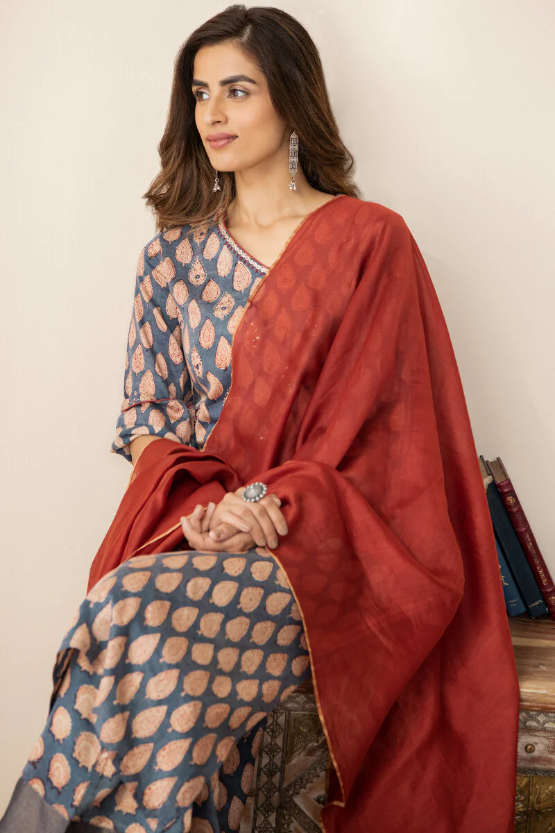 Shirin Jahan Modal Bagru Kurta - Image 6