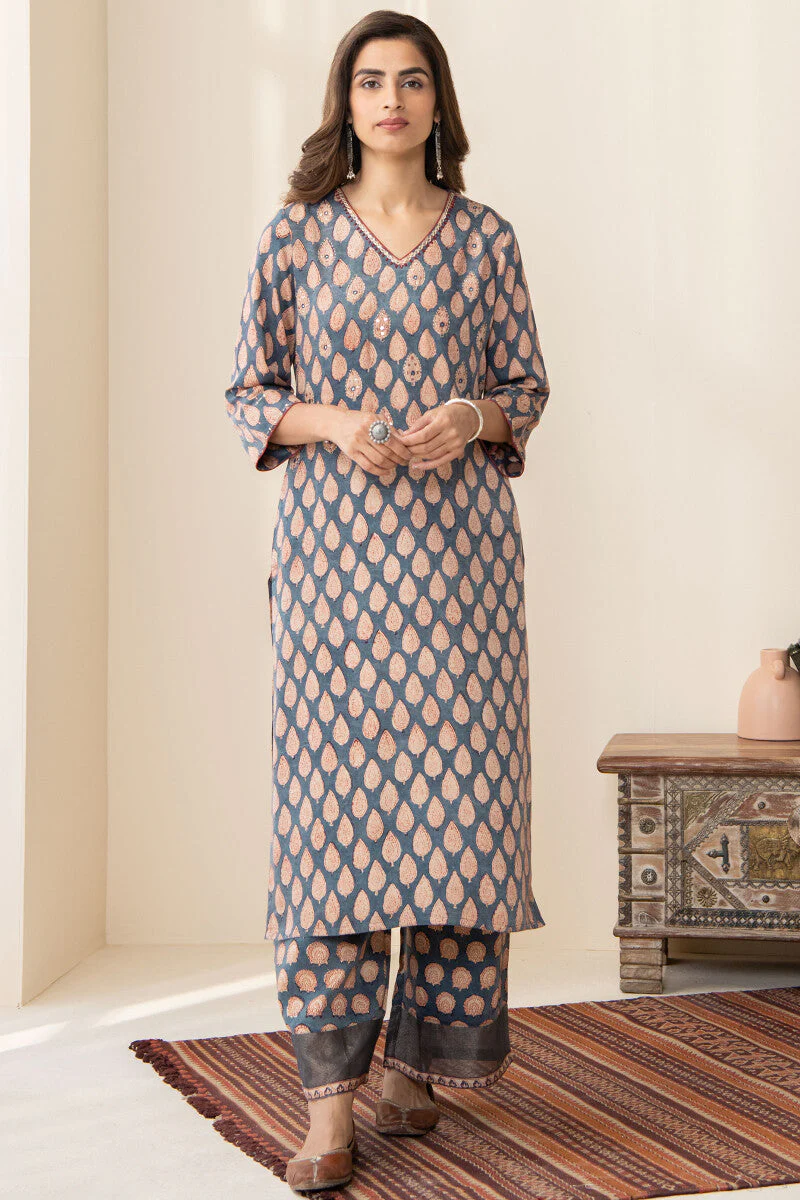 Shirin Jahan Modal Bagru Kurta - Image 2