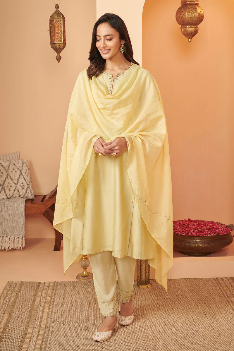 Shirin Jasmina Chanderi Kurta - Image 4