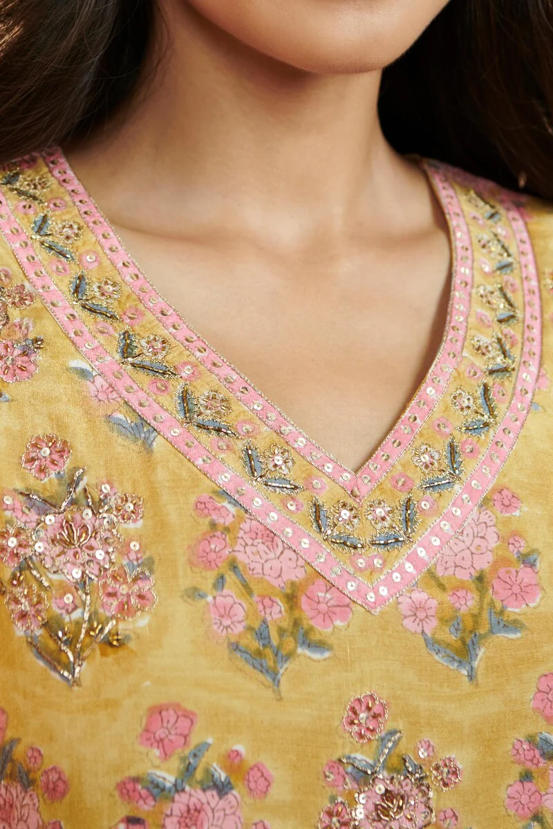 Shirin Kiara Sanganeri Modal Kurta - Image 3
