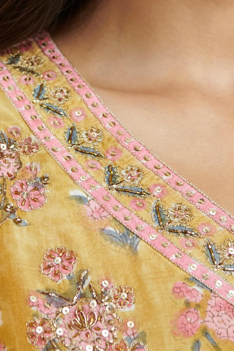 Shirin Kiara Sanganeri Modal Kurta - Image 6