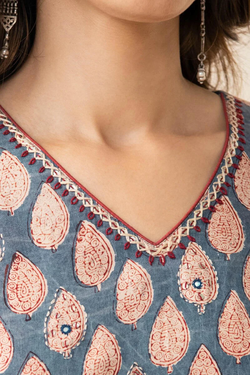 Shirin Mahnoor Modal Bagru Kurta - Image 3
