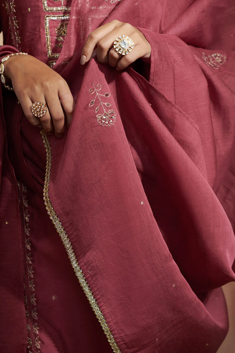 Shirin Maira Cotton Silk Dupatta - Image 4