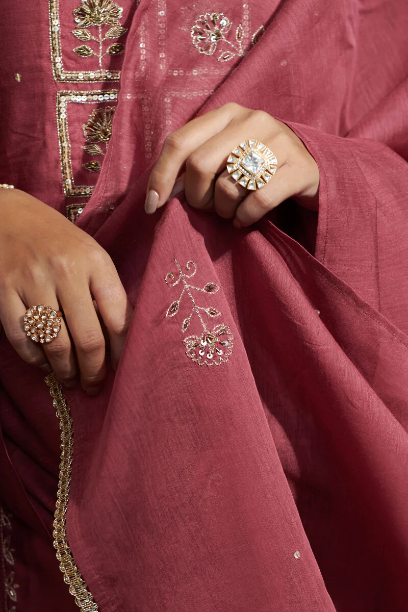Shirin Maira Cotton Silk Dupatta - Image 5