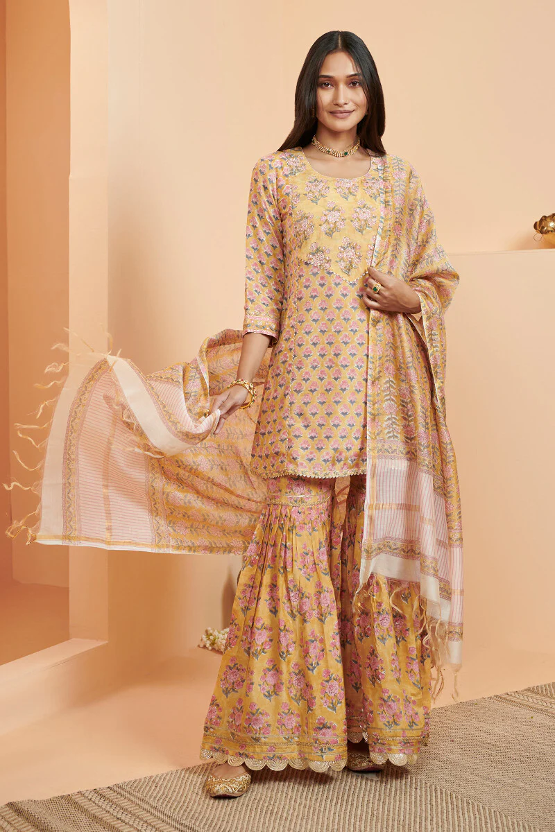 Shirin Maya Sanganeri Chanderi Dupatta - Image 3