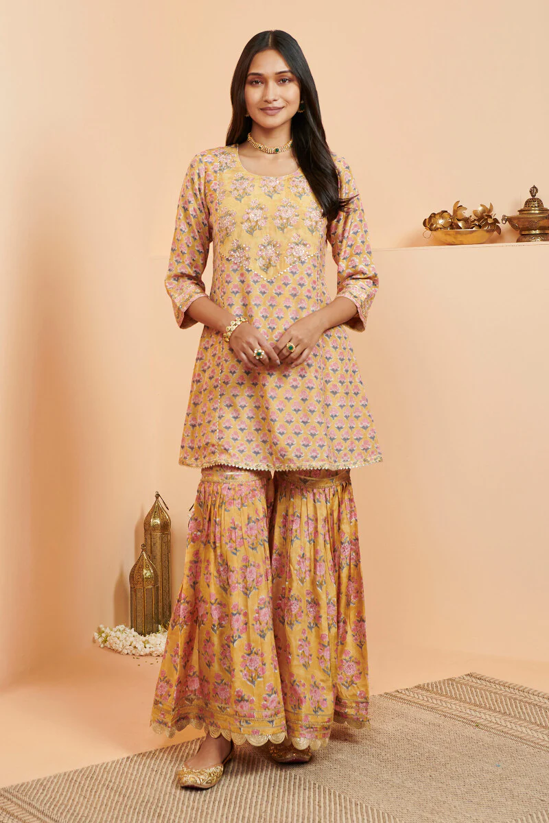 Shirin Maya Sanganeri Modal Kurta - Image 2