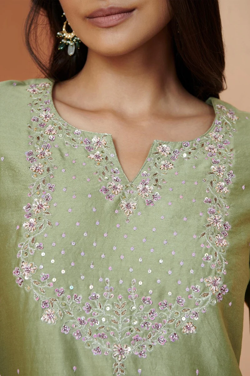 Shirin Mehreen Chanderi Kurta - Image 3