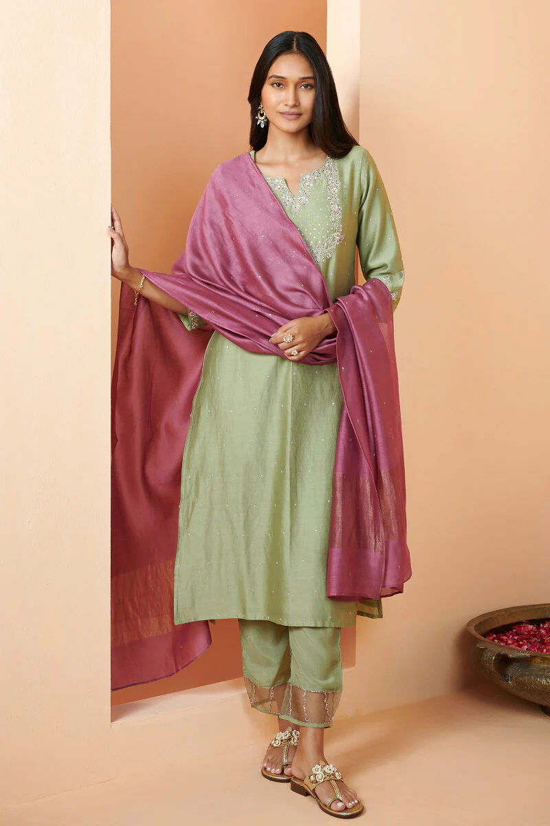Shirin Mehreen Chanderi Kurta - Image 4