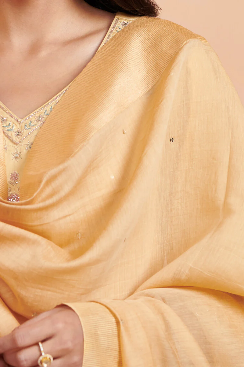 Shirin Mirza Cotton Silk Dupatta - Image 2
