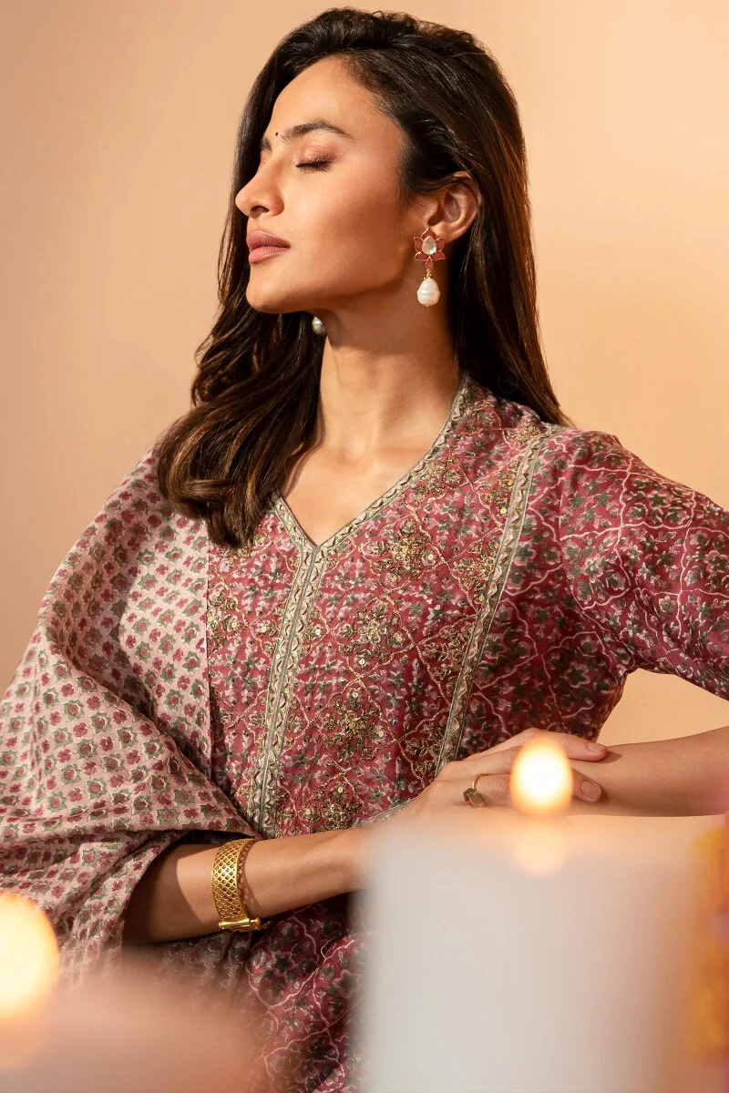 Shirin Shaima Sanganeri Chanderi Dupatta - Image 5