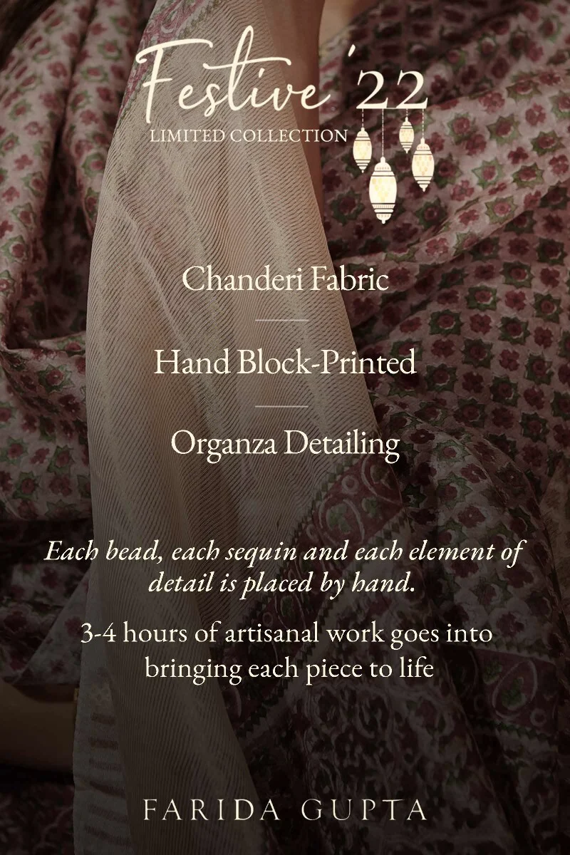 Shirin Shaima Sanganeri Chanderi Dupatta - Image 7