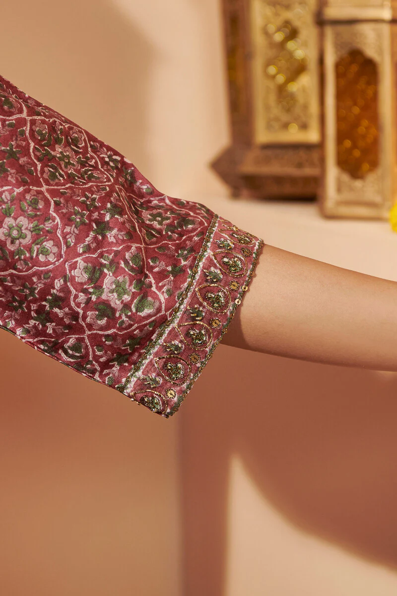 Shirin Shaima Sanganeri Chanderi Kurta - Image 5