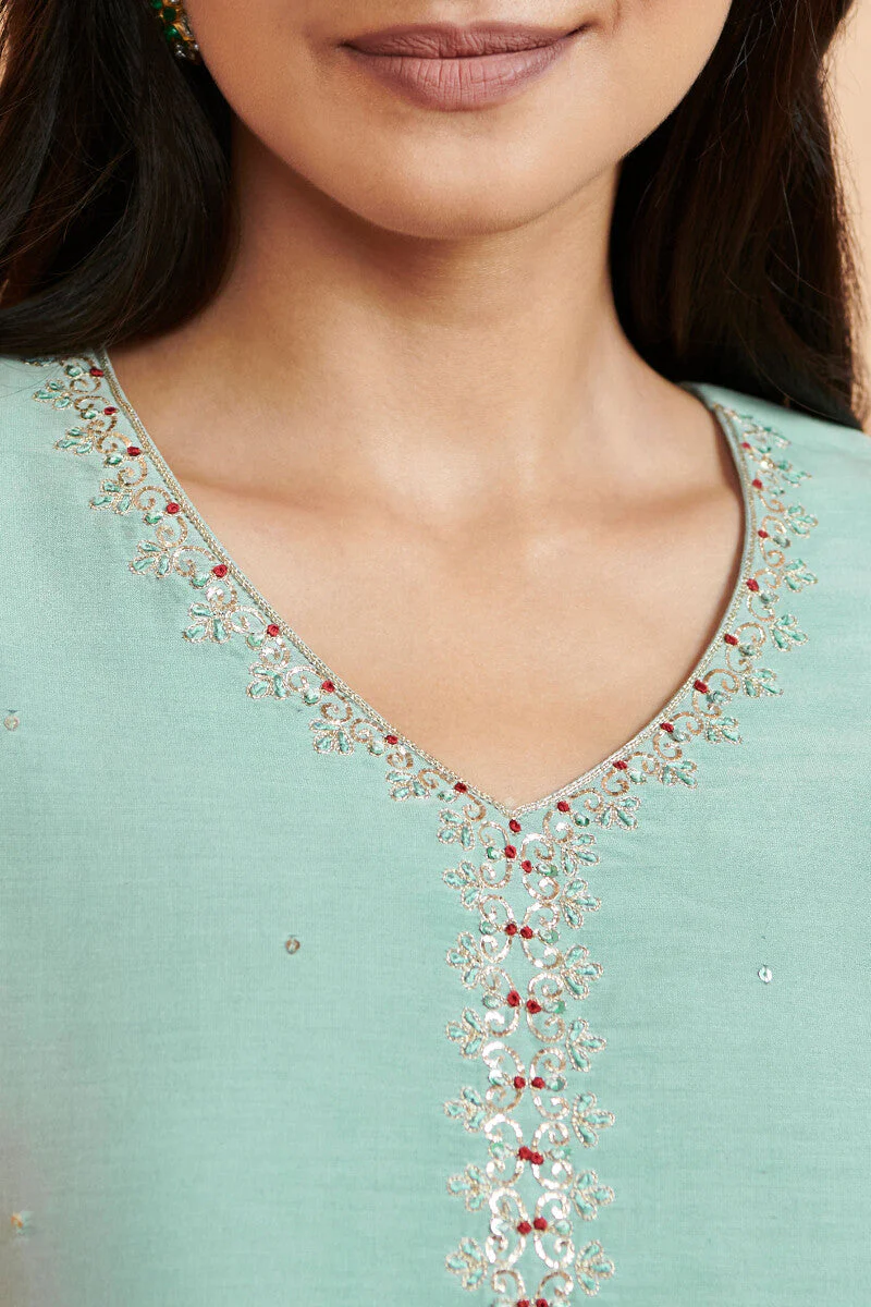 Shirin Sukoon Chanderi Kurta - Image 3