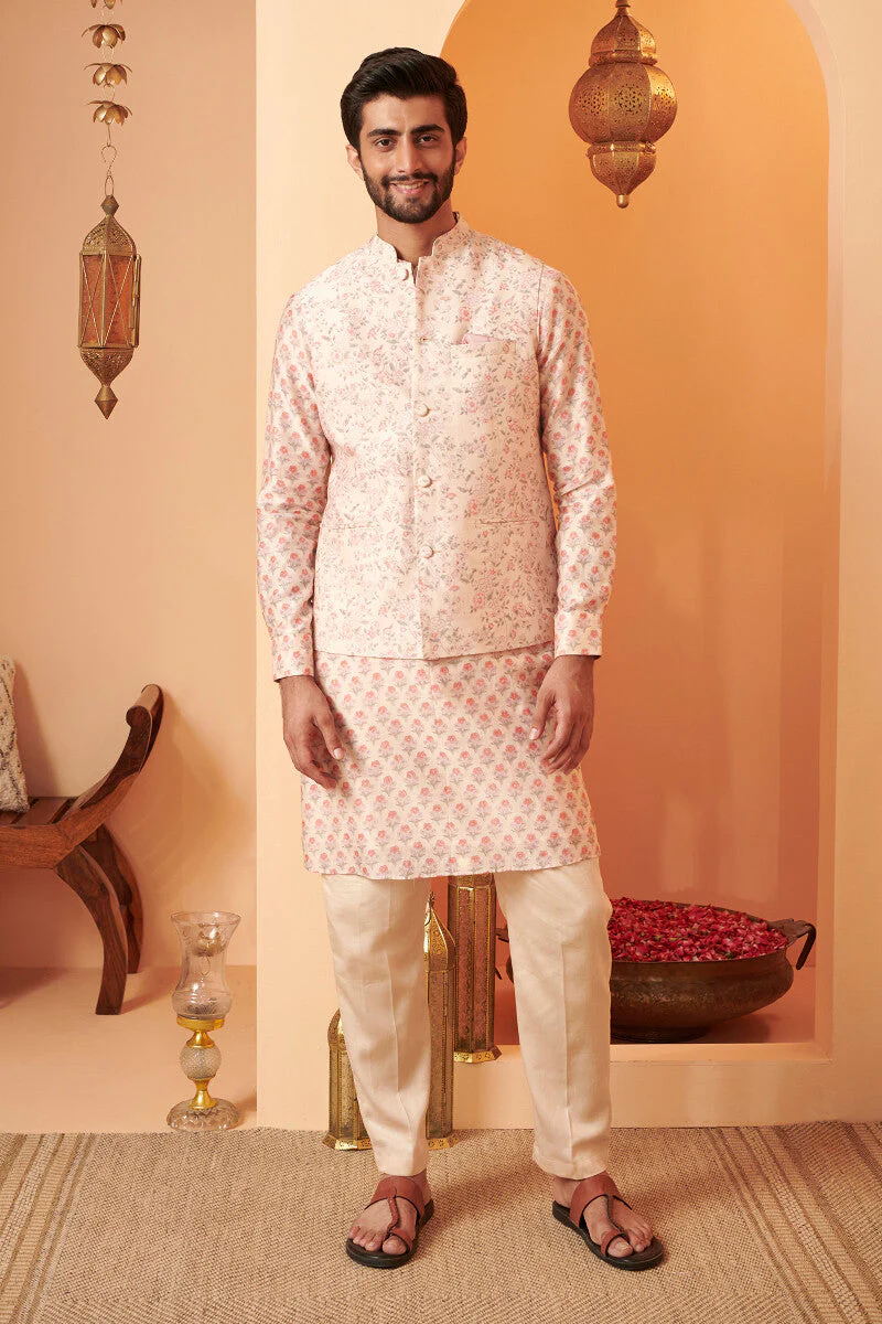 Shirin Zafar Chanderi Nehru Jacket - Image 2
