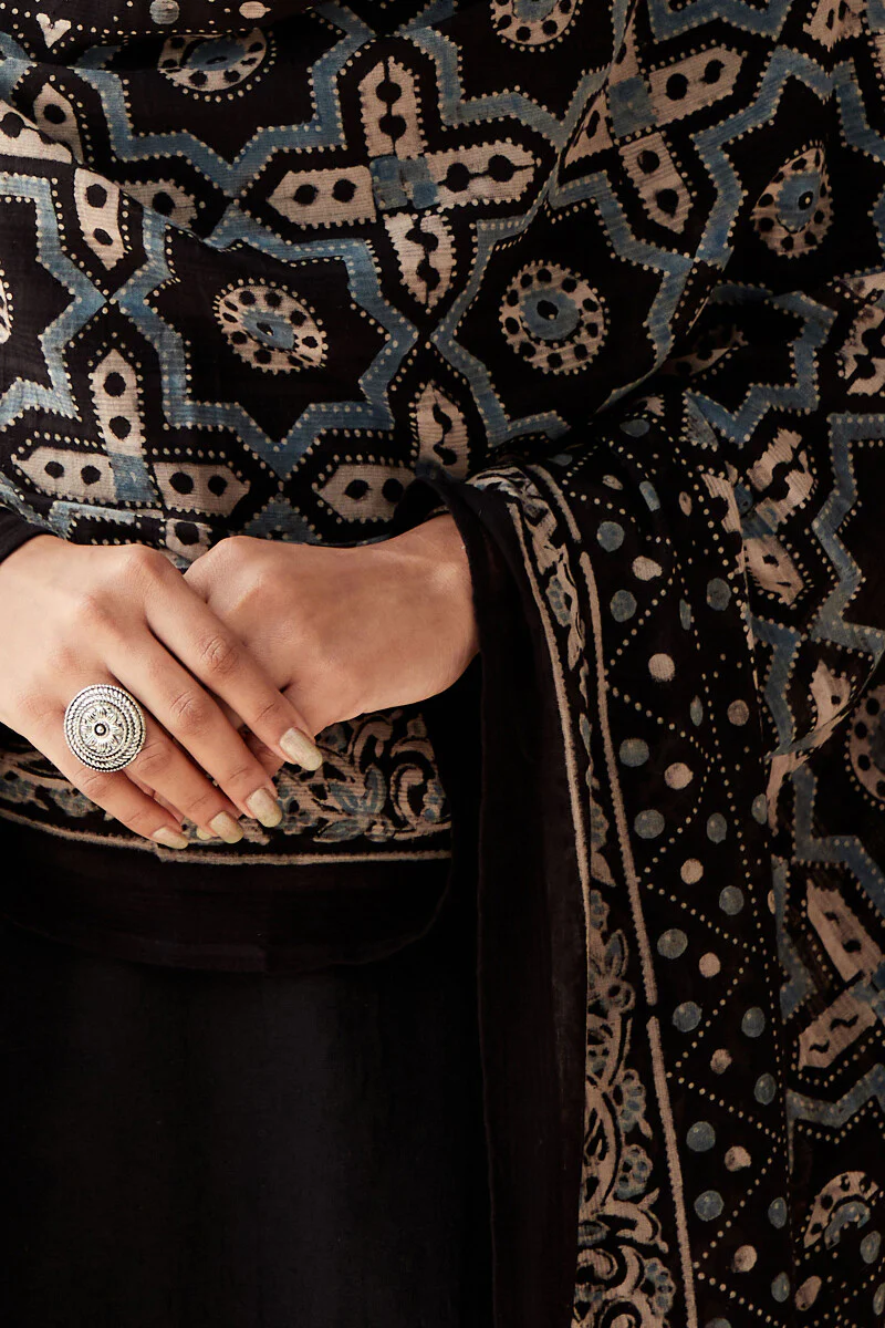 Shirin Zaharaa Ajrak Dupatta - Image 4