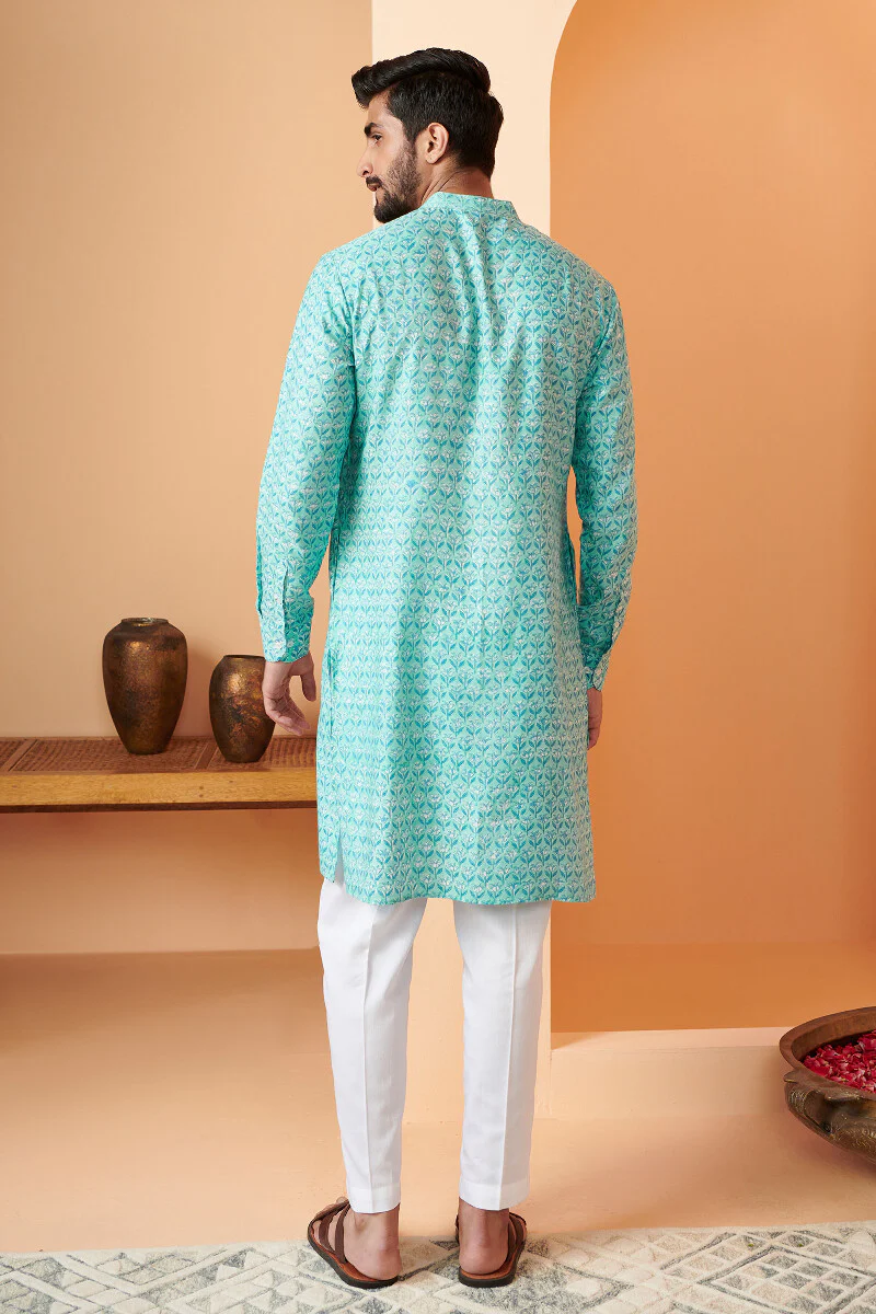 Shirin Zain Sanganeri Modal Kurta - Image 6