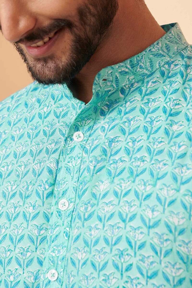 Shirin Zain Sanganeri Modal Kurta - Image 2