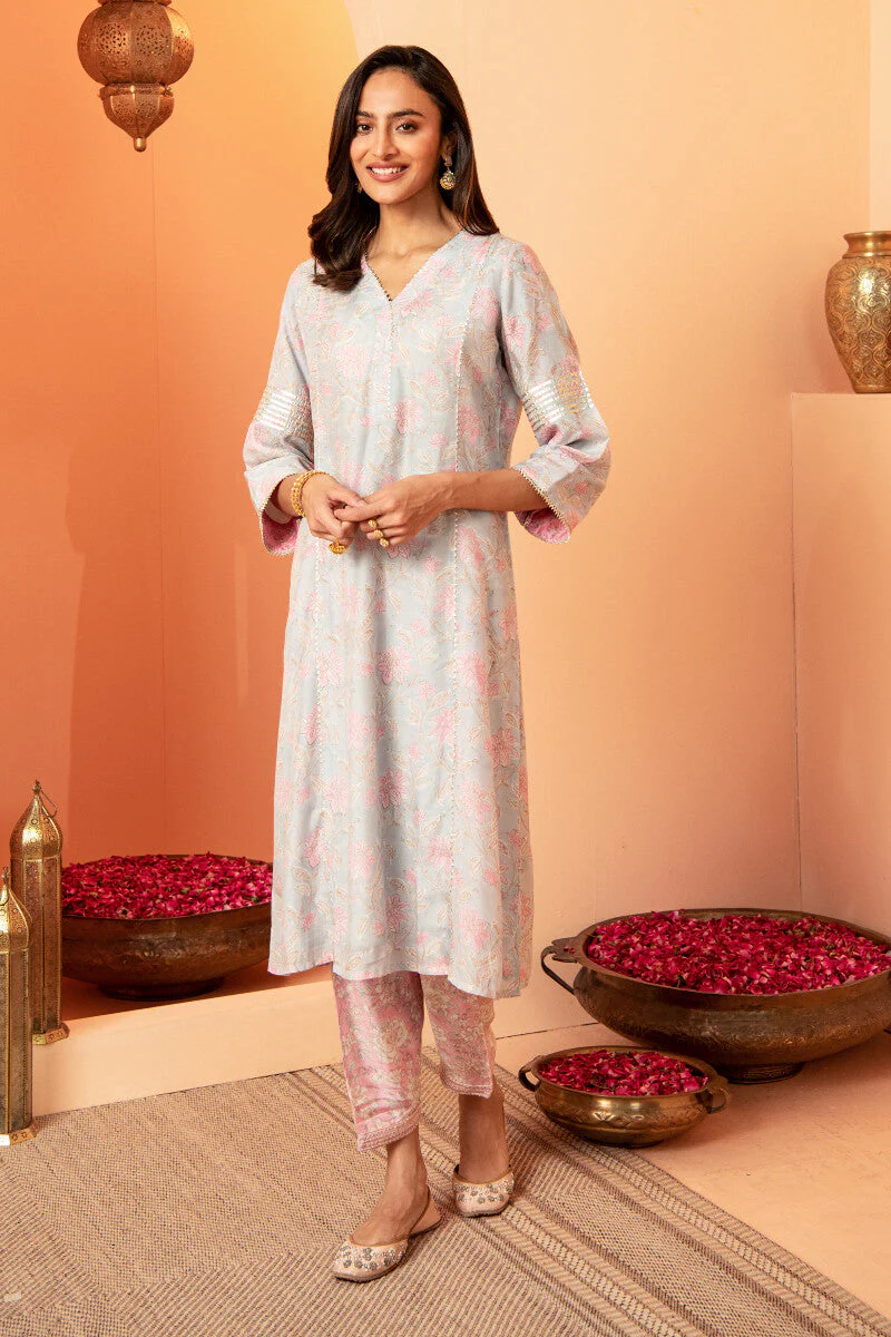 Shirin Zara Sanganeri Modal Kurta - Image 2