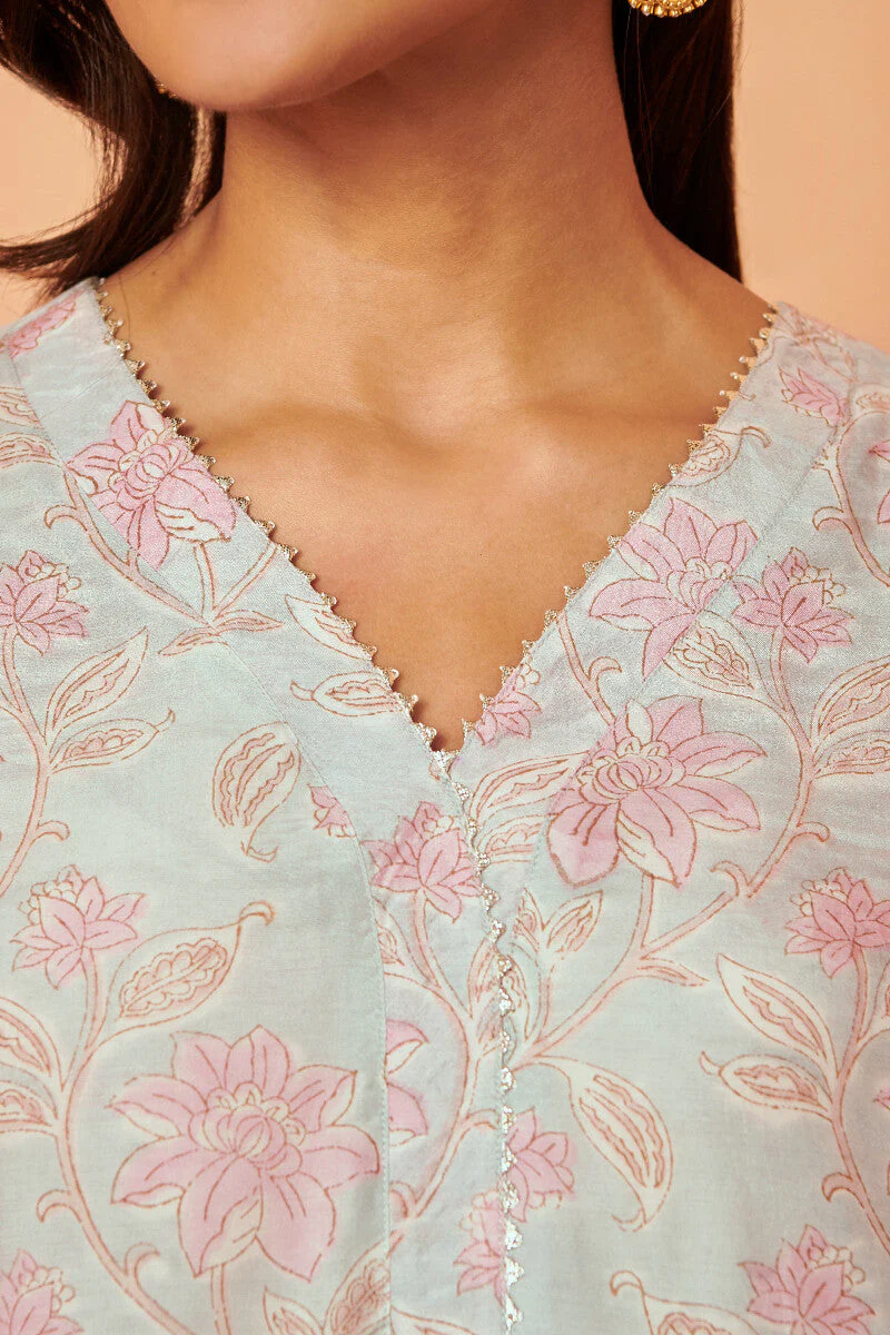 Shirin Zara Sanganeri Modal Kurta - Image 3