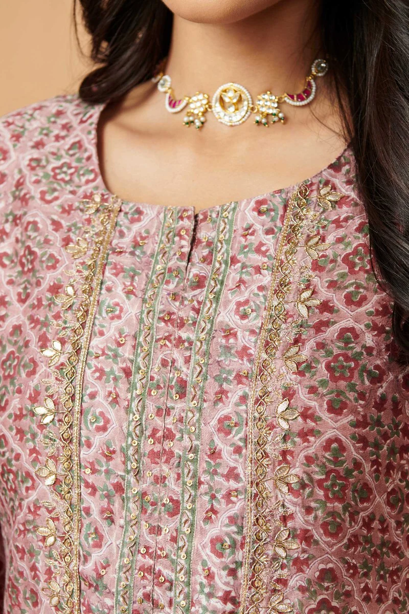 Shirin Zarina Sanganeri Chanderi Kurta - Image 3