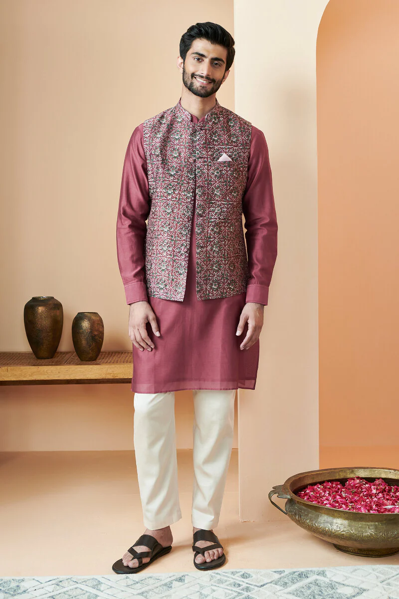 Shirin Zeeshan Sanganeri Nehru Jacket - Image 6