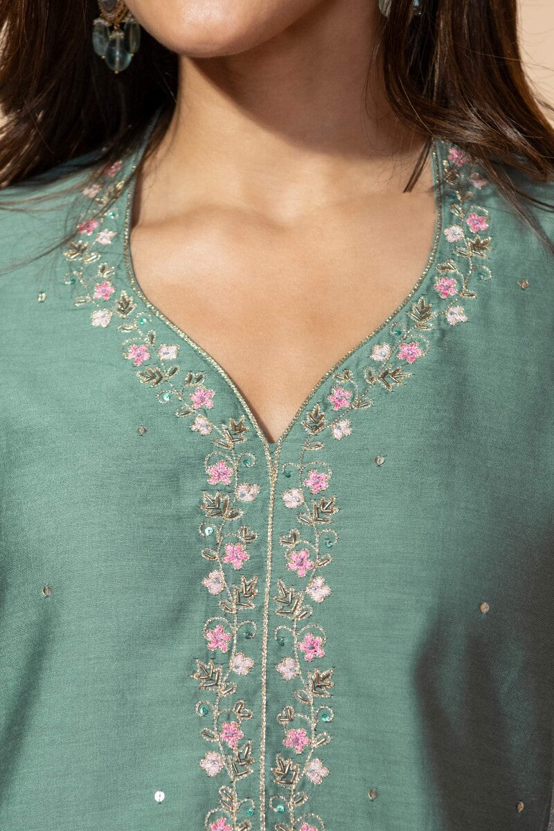 Shirin Zenia Chanderi Kurta - Image 3