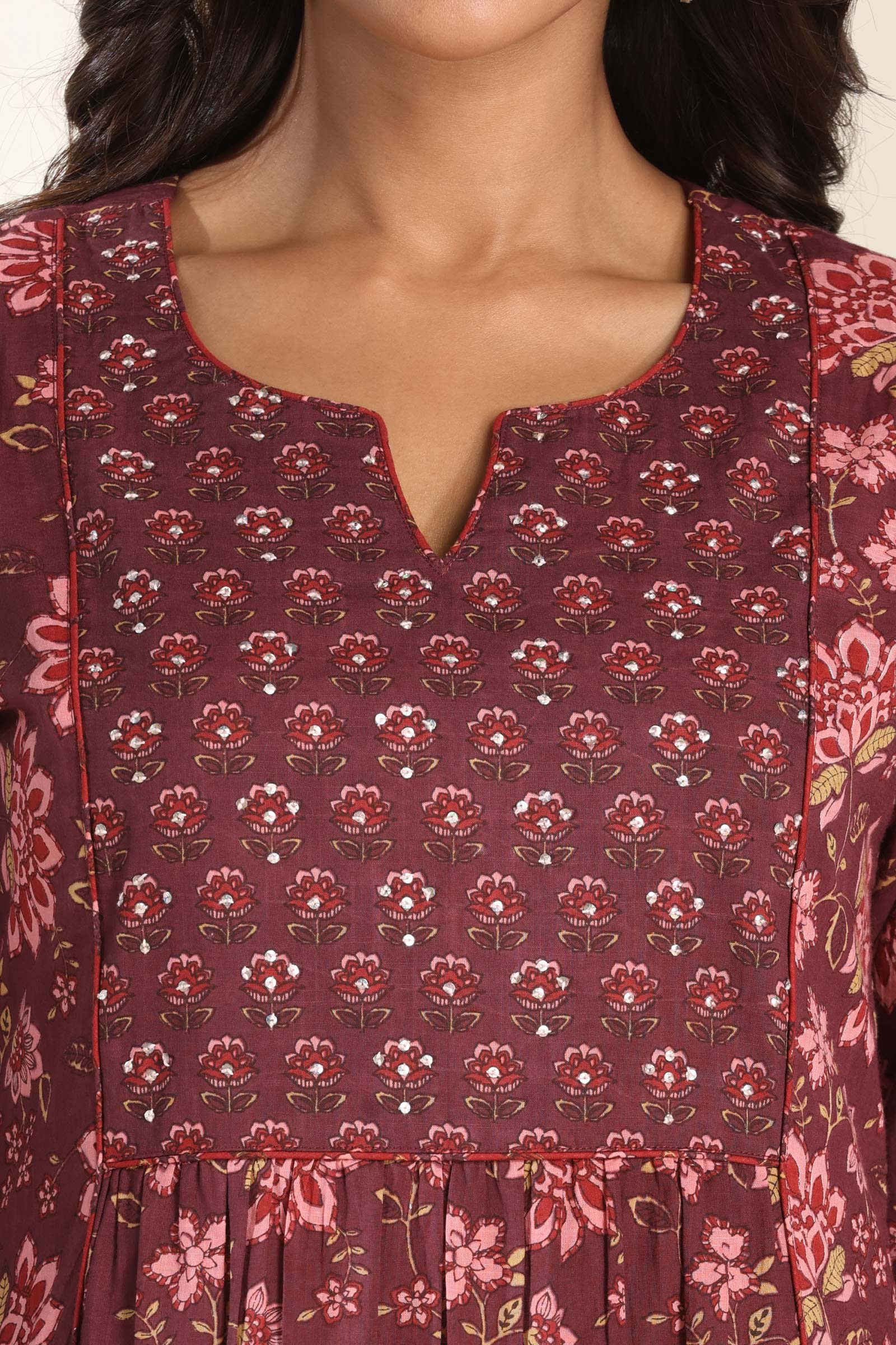 Surplus: Gauhar Nadira Sanganeri Kurta - Image 4