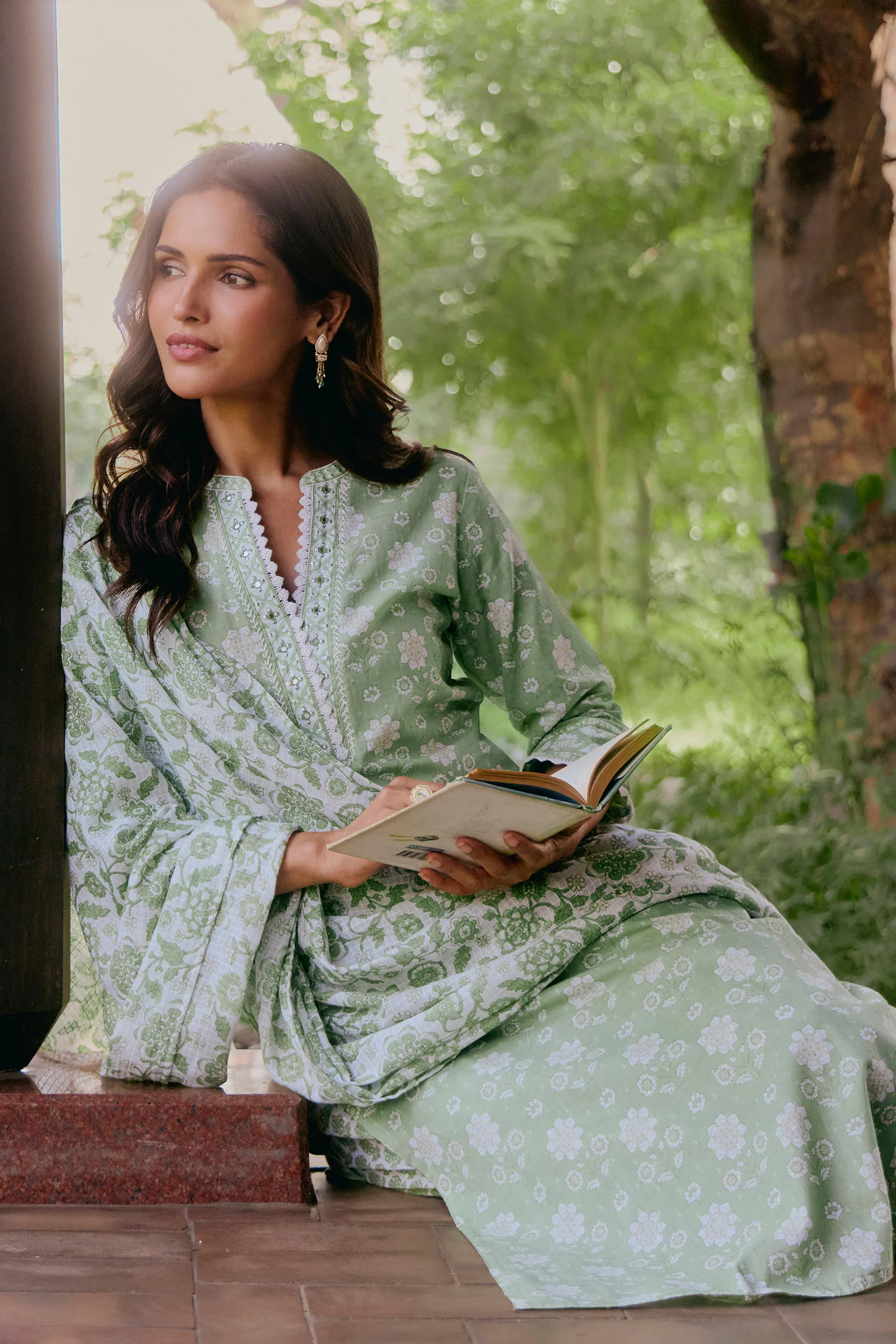 Surplus: Gulbahar Mehreen Sanganeri Kurta - Image 6