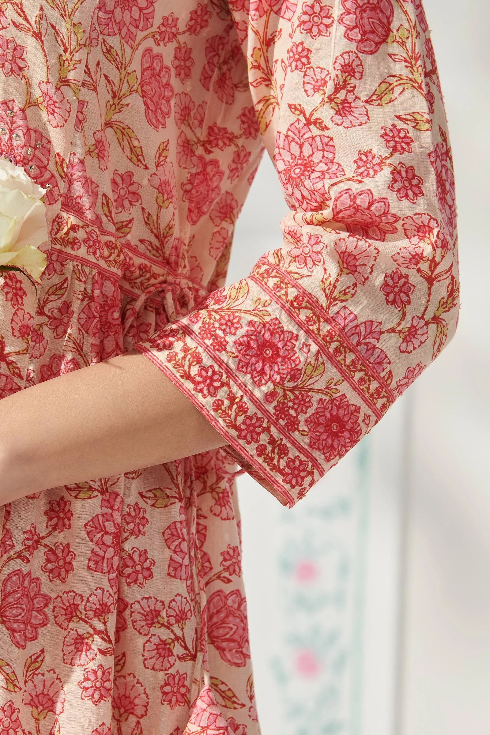 Surplus: Gulbahar Nafia Sanganeri Kurta - Image 5